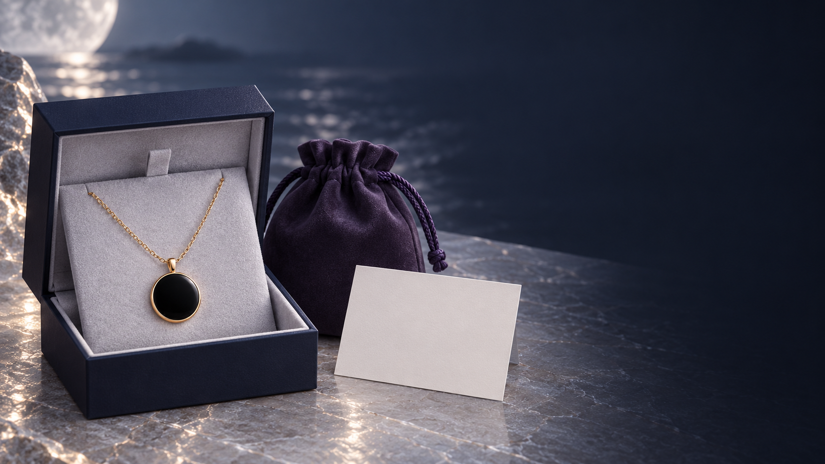 NEROVELL presentation packaging with reversible medallion