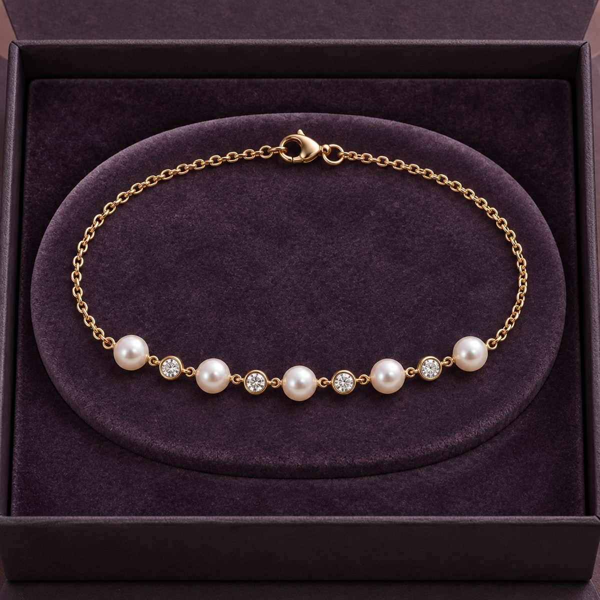Nacre Line Bracelet in presentation packaging