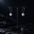 Noctis Pearl Hoops pair hero view