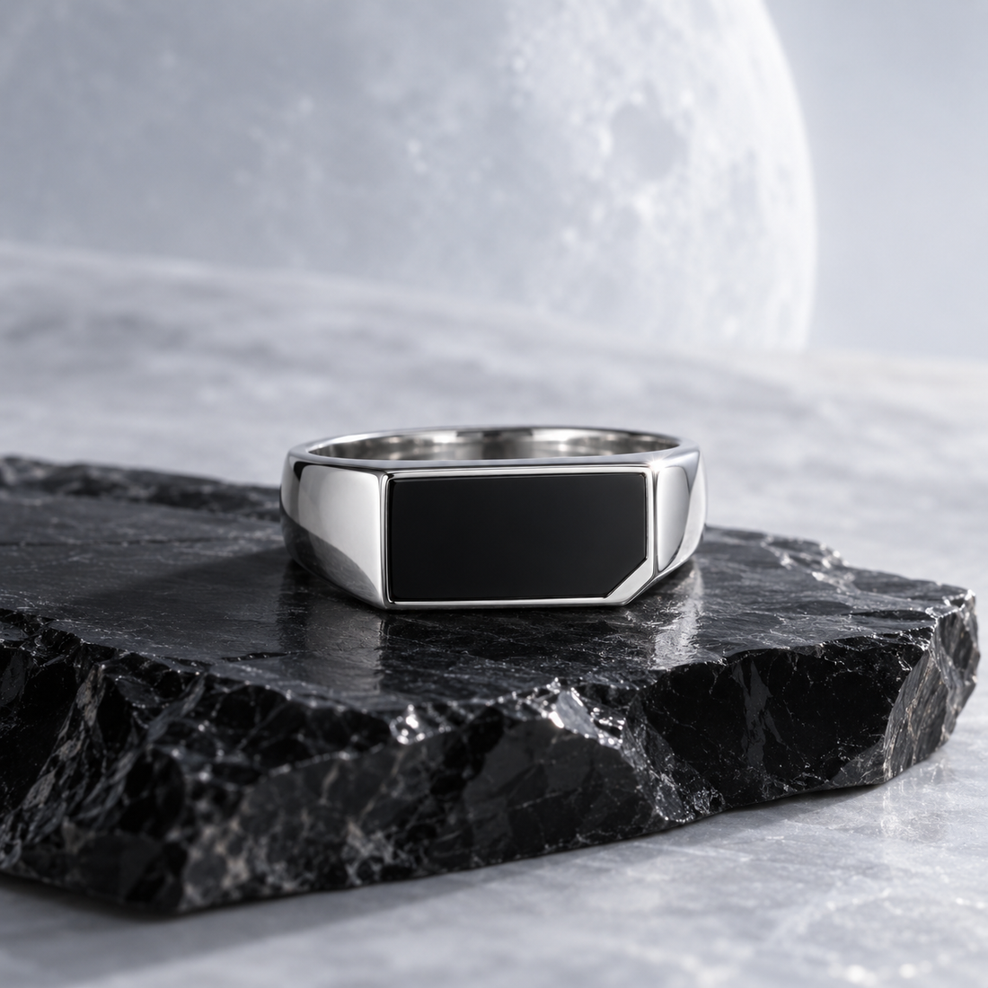 Oryn Signet Ring three-quarter view